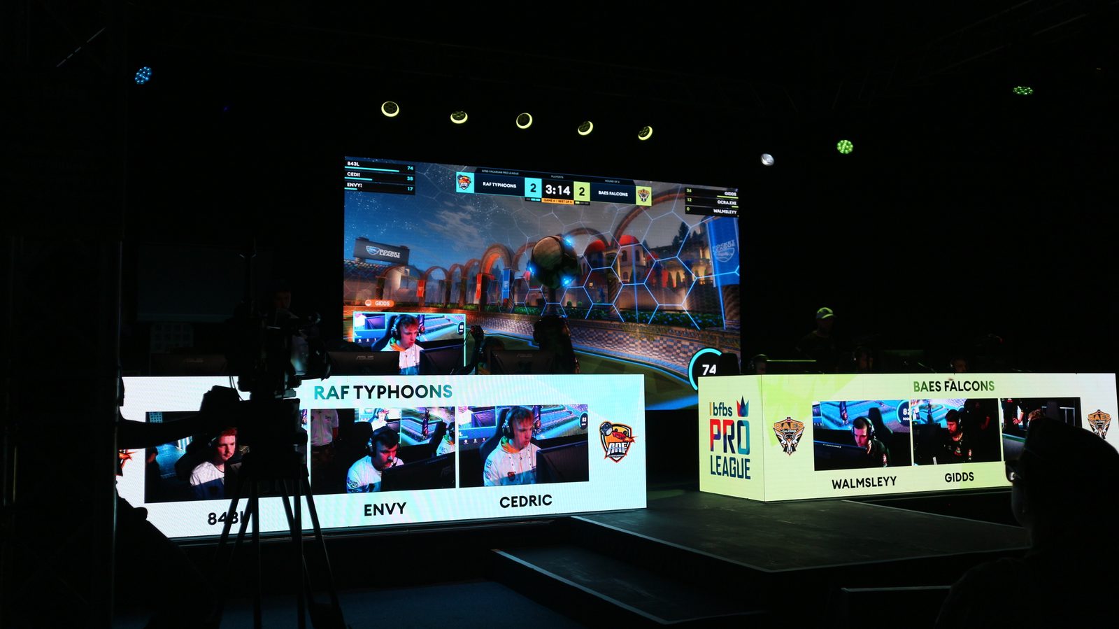 RAF Typhoons versus BAES Falcons on the main stage